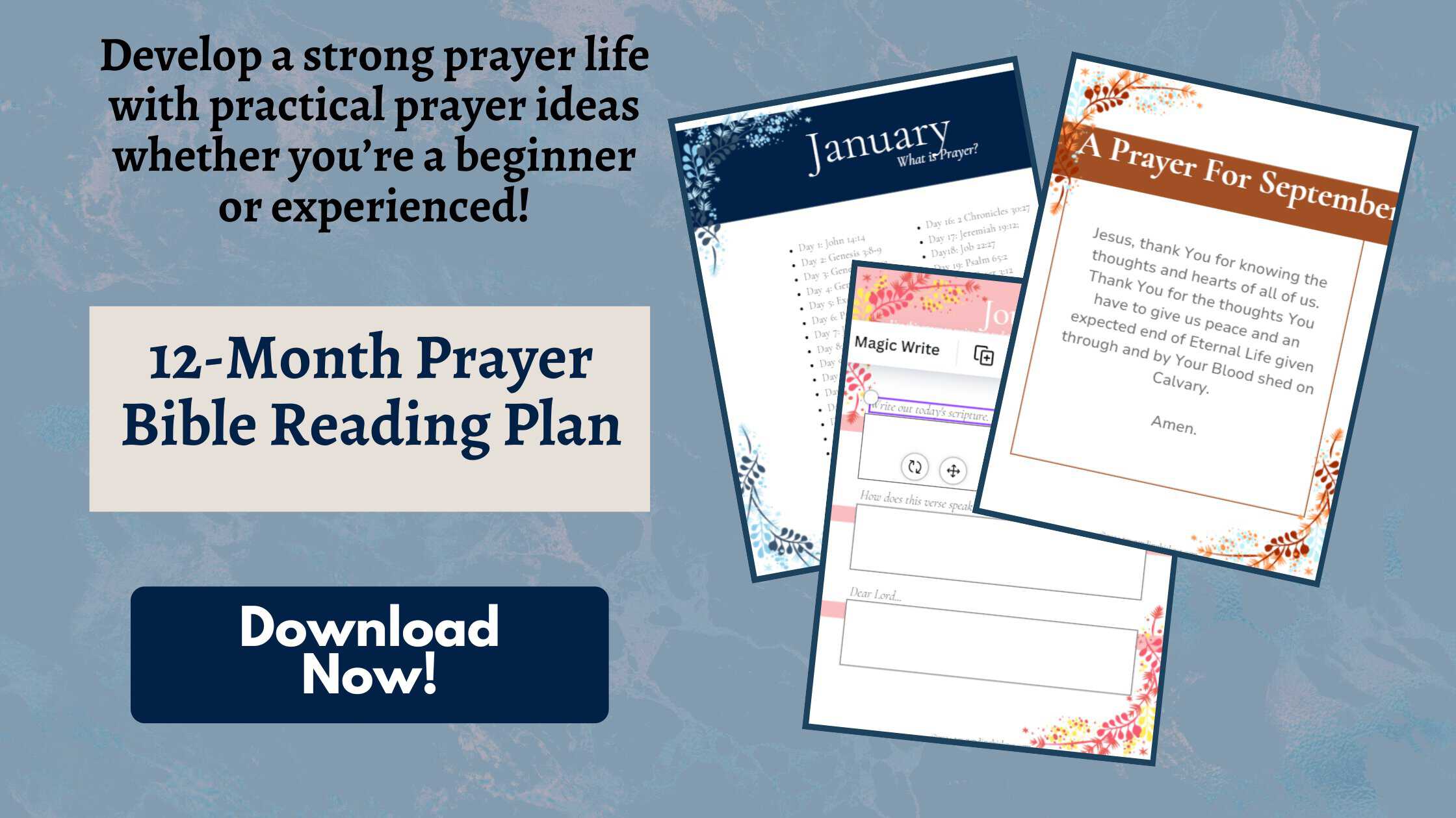 Prayer Bible Reading Plan