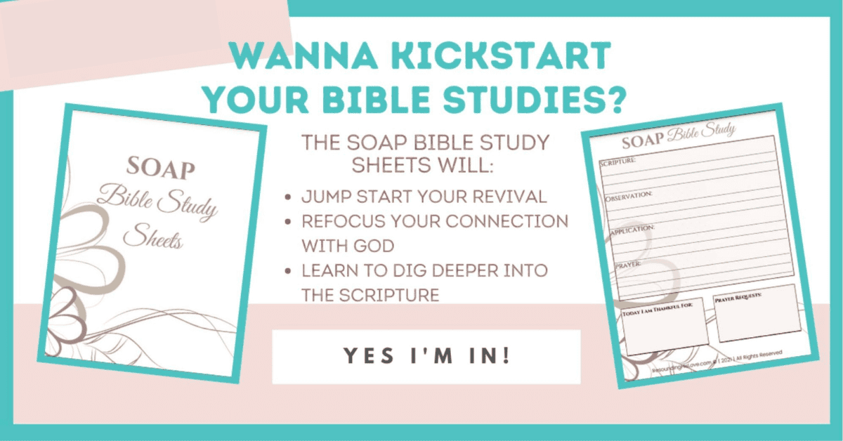 SOAP Bible Study Sheets