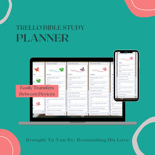 Bible Study Planner Trello Board