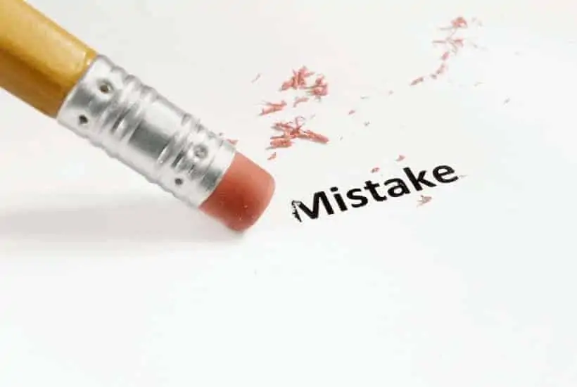 an image of a pencil and piece of paper with the word mistake being erased. featured image for Helpful Fixer Personality? 5 Important Things To Consider